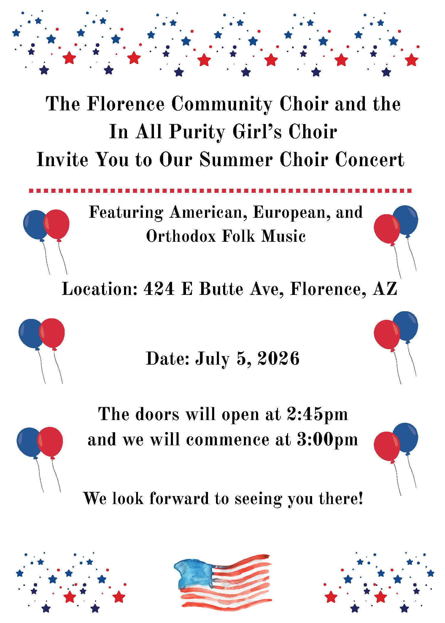 Summer Choir Concert