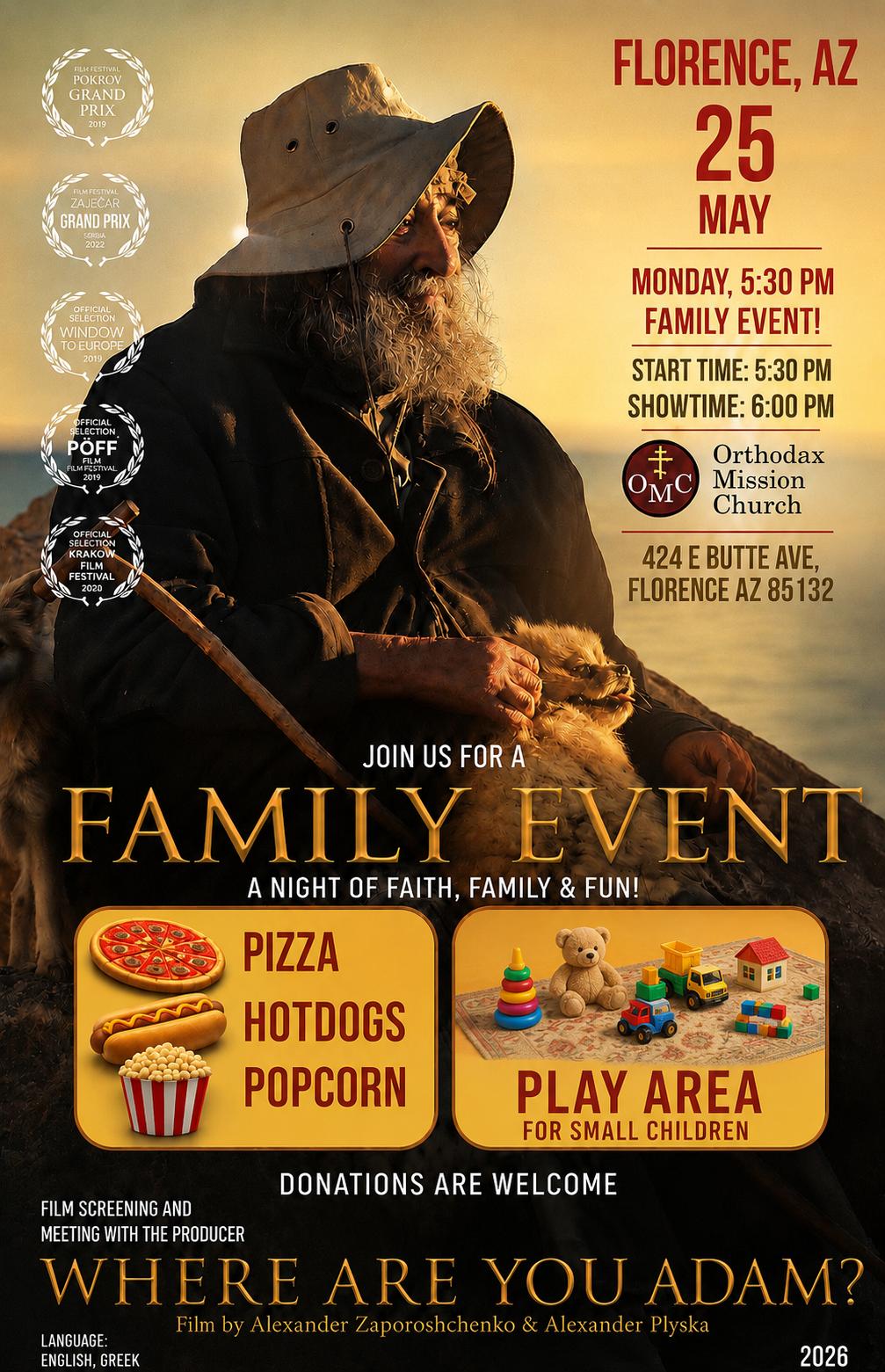 Family Event - Film: Where are you, Adam?