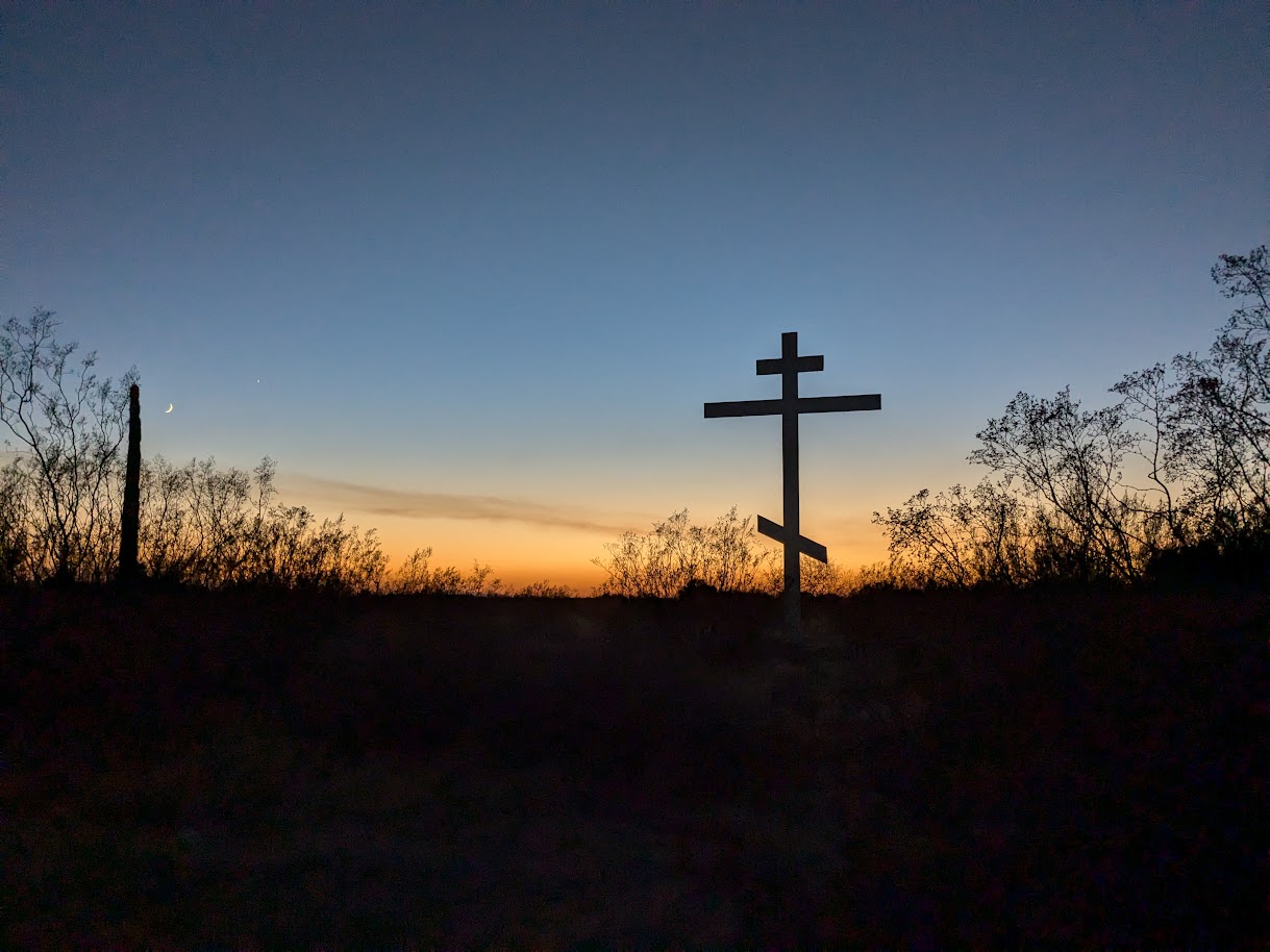 Work Party to Repair the Cross